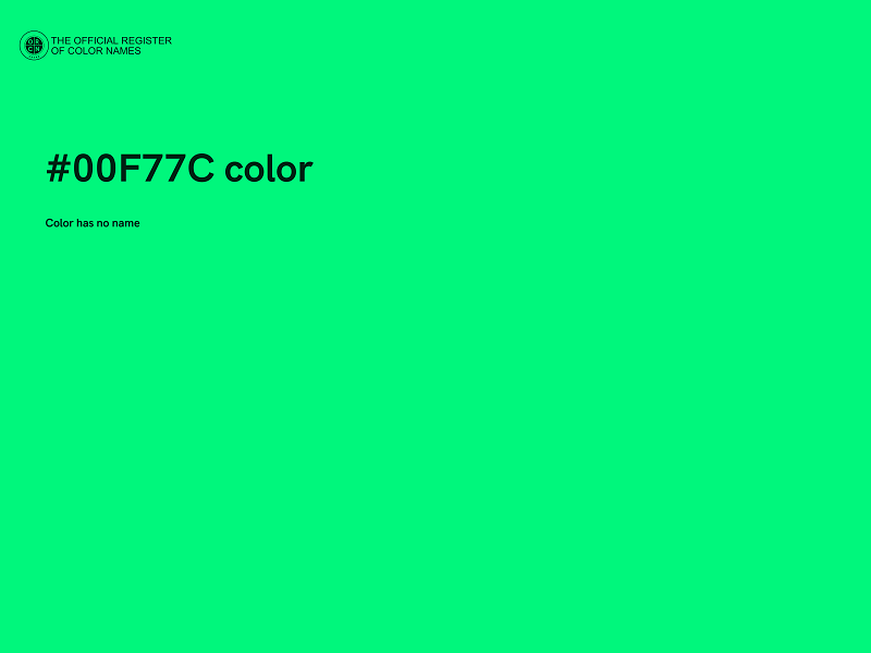 #00F77C color image