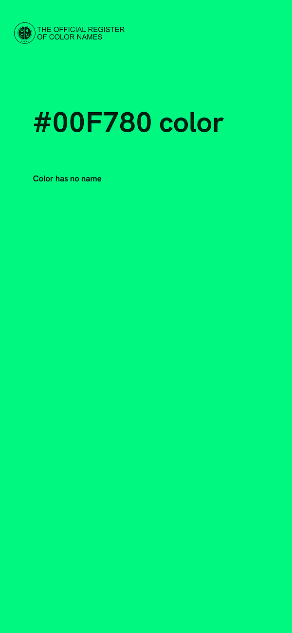 #00F780 color image