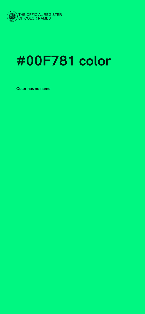 #00F781 color image