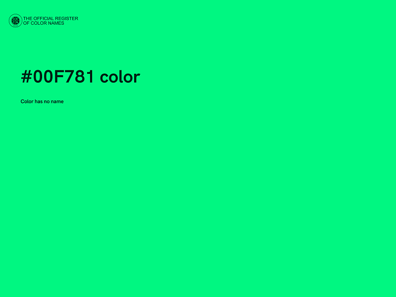 #00F781 color image