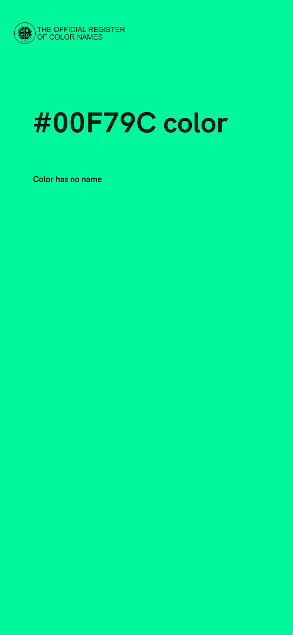 #00F79C color image