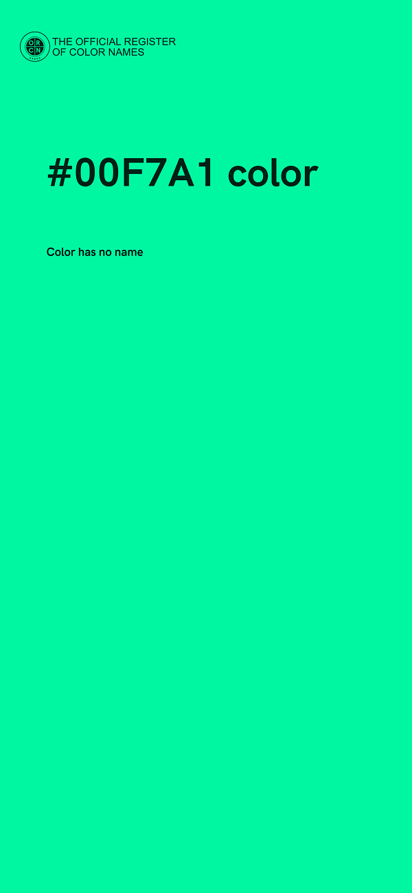 #00F7A1 color image