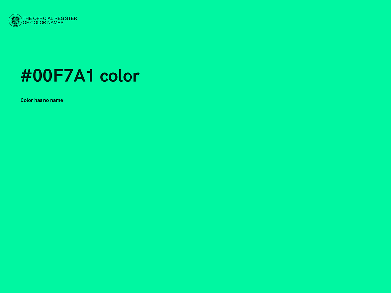 #00F7A1 color image