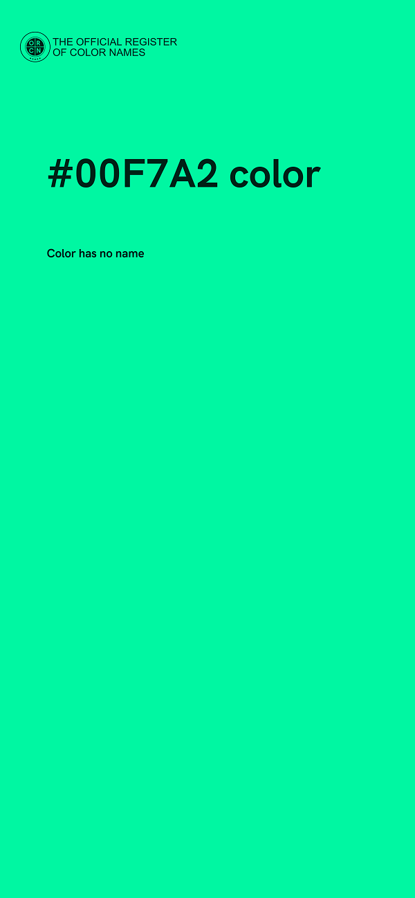 #00F7A2 color image