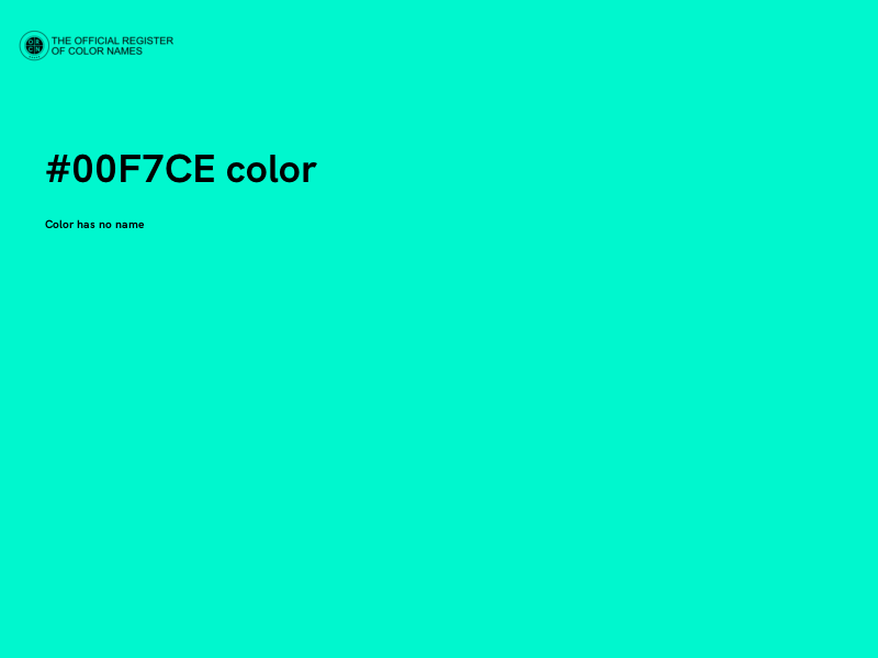 #00F7CE color image