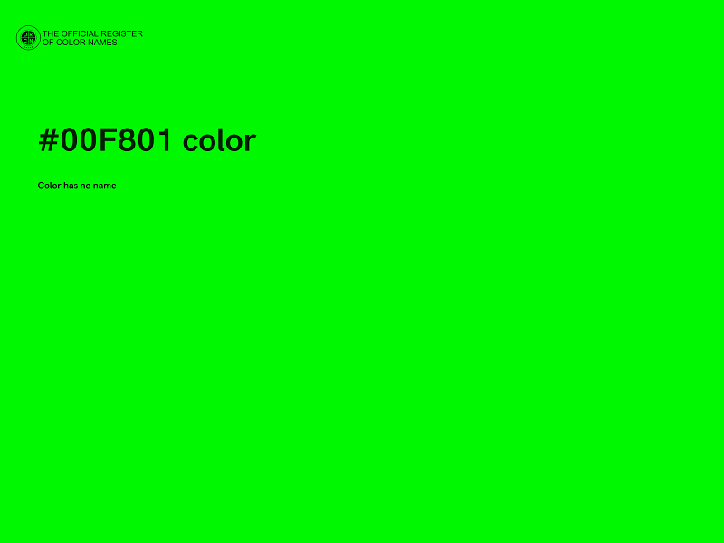 #00F801 color image