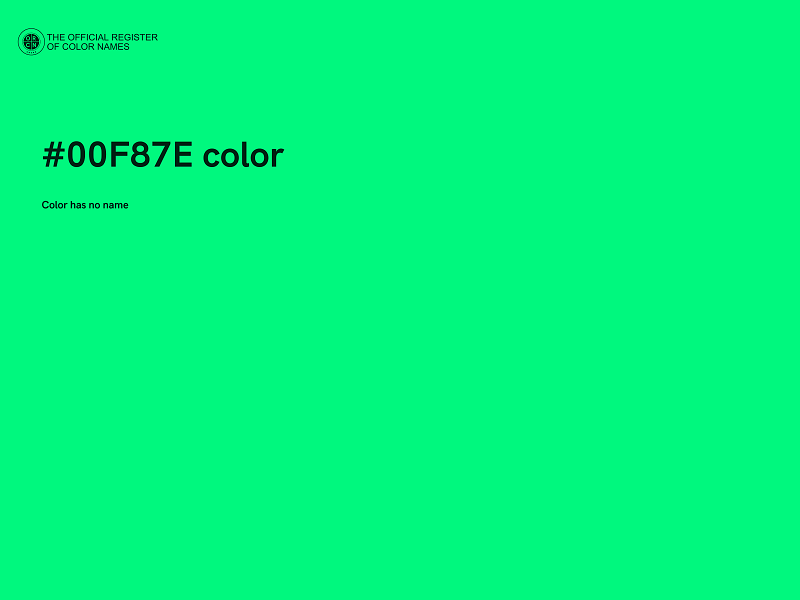 #00F87E color image
