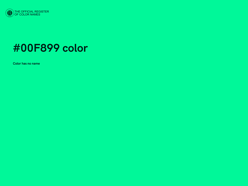 #00F899 color image