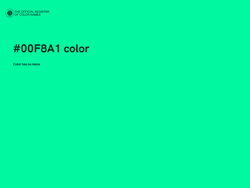 #00F8A1 color image