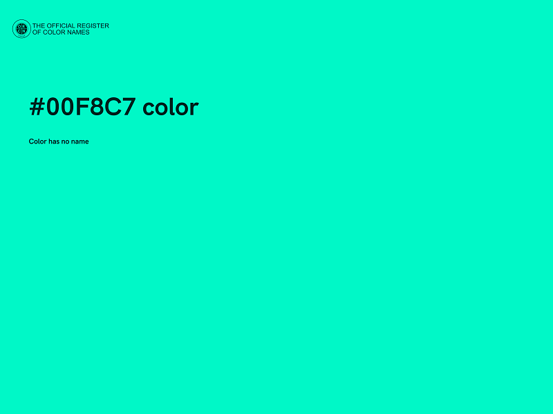 #00F8C7 color image