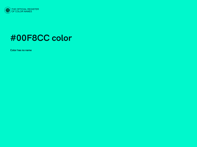 #00F8CC color image