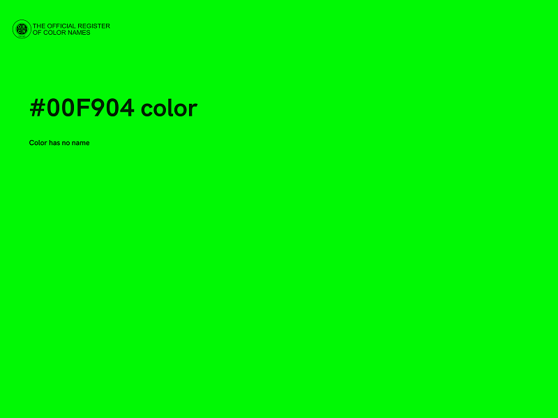 #00F904 color image