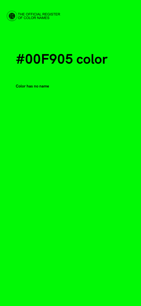 #00F905 color image