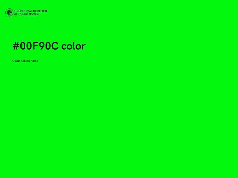 #00F90C color image