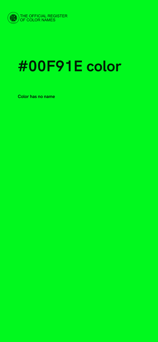 #00F91E color image