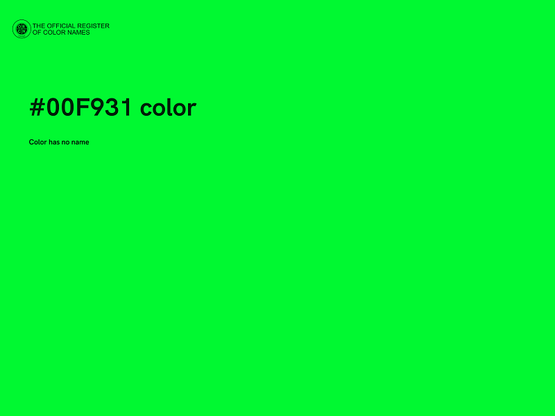 #00F931 color image