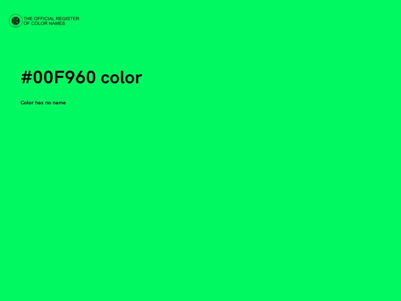 #00F960 color image