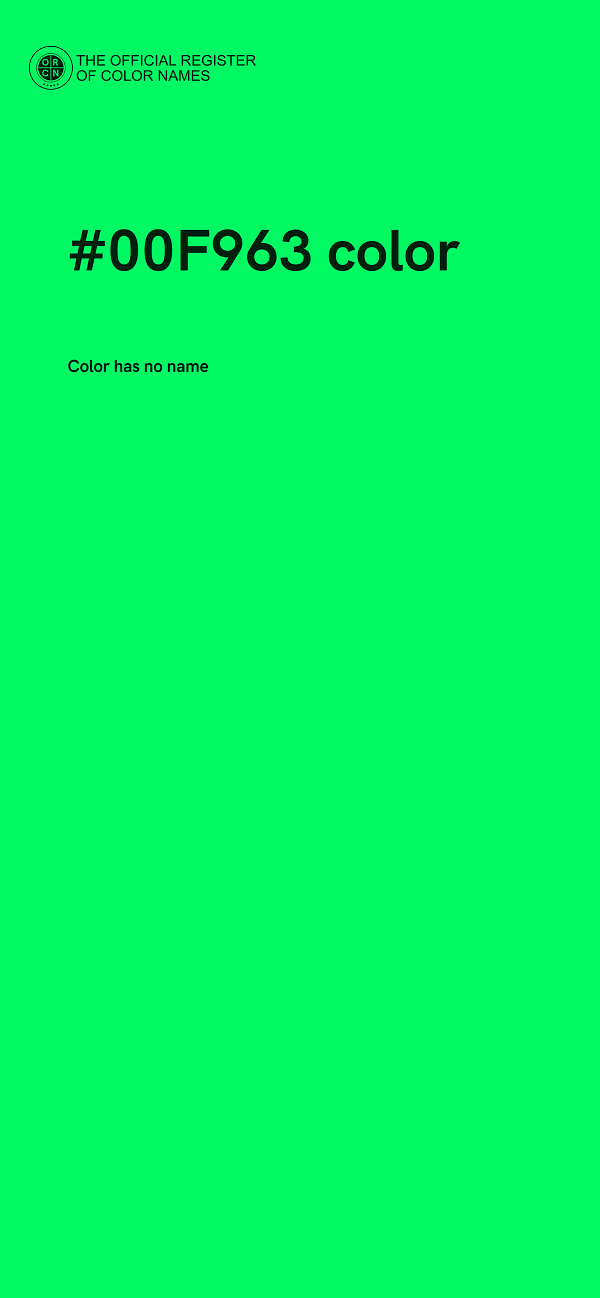 #00F963 color image