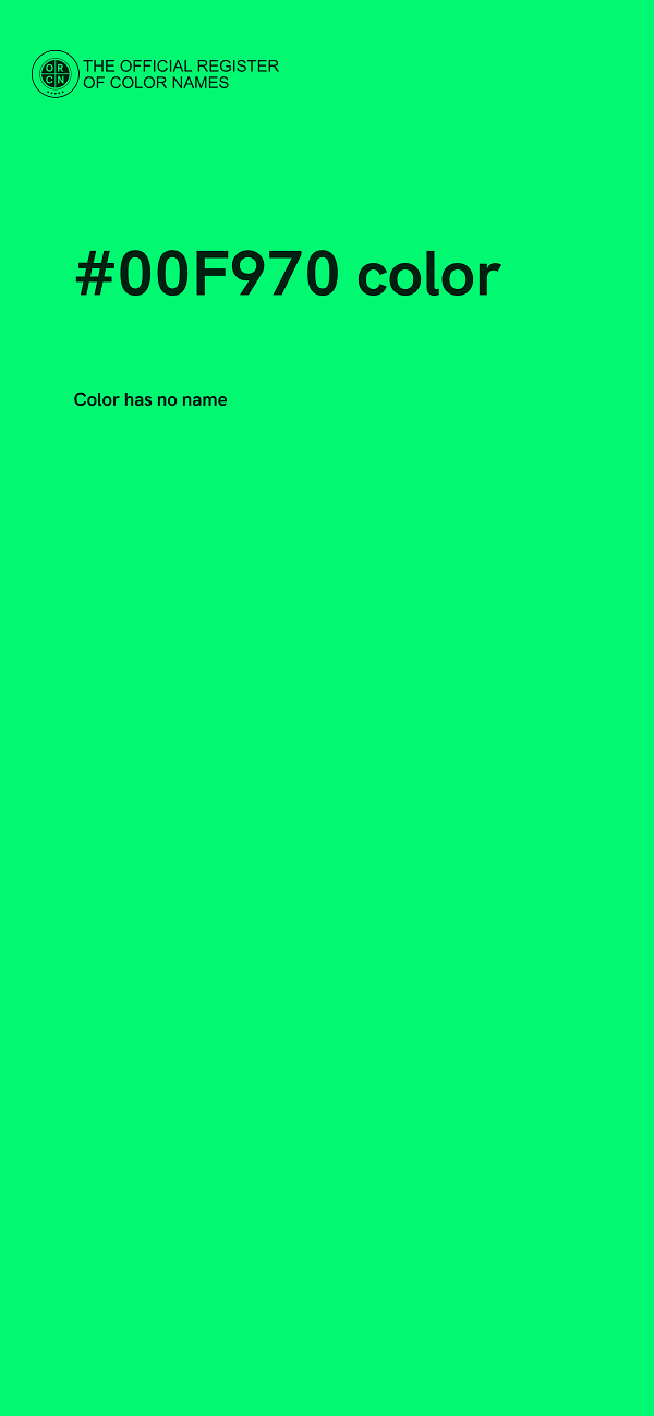 #00F970 color image
