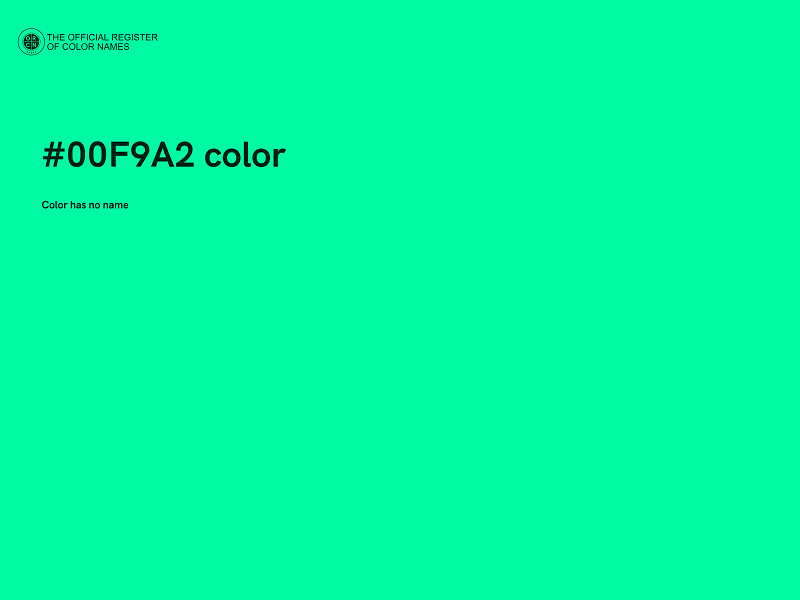 #00F9A2 color image