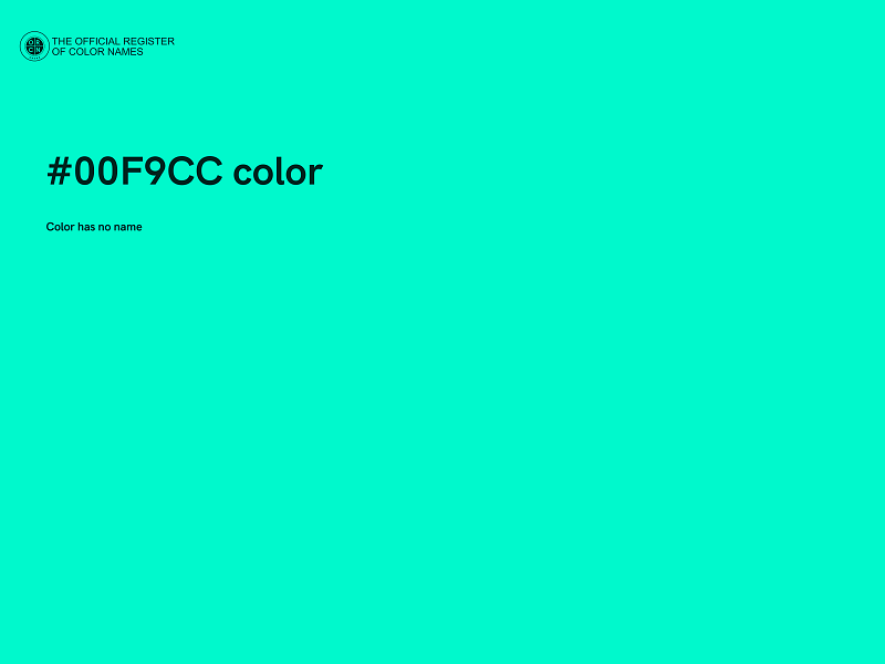 #00F9CC color image