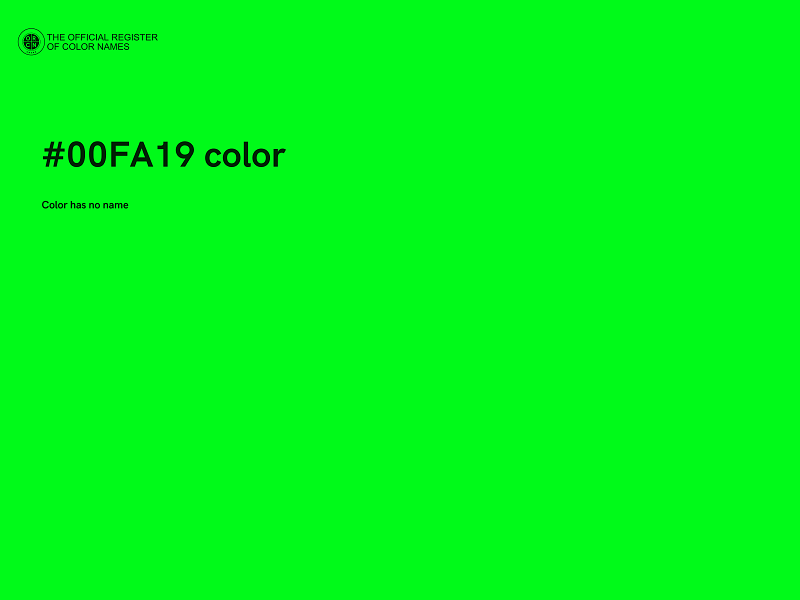 #00FA19 color image