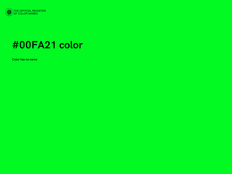 #00FA21 color image