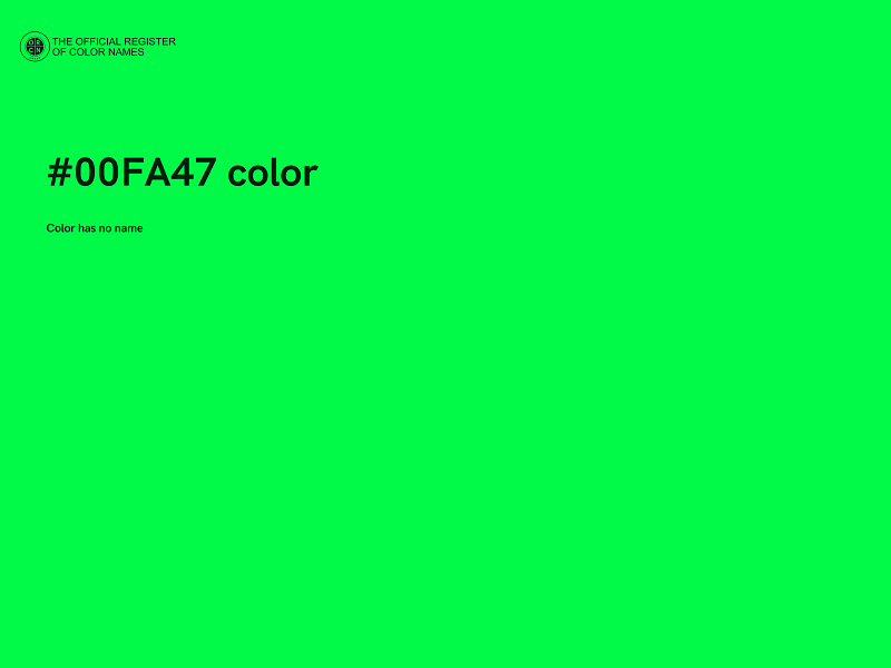 #00FA47 color image