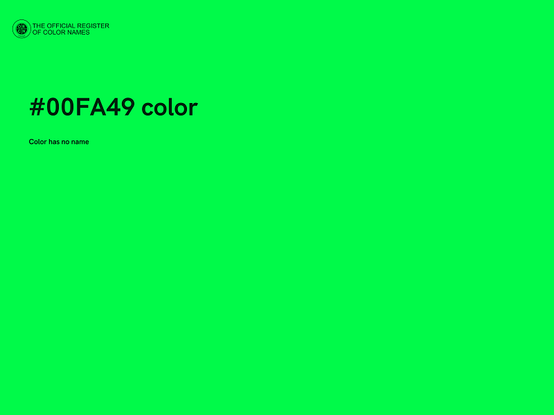 #00FA49 color image