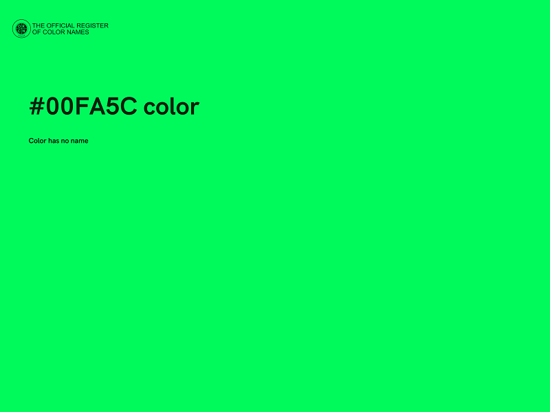 #00FA5C color image