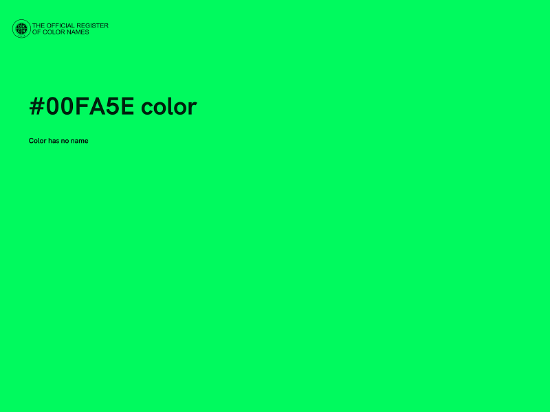 #00FA5E color image
