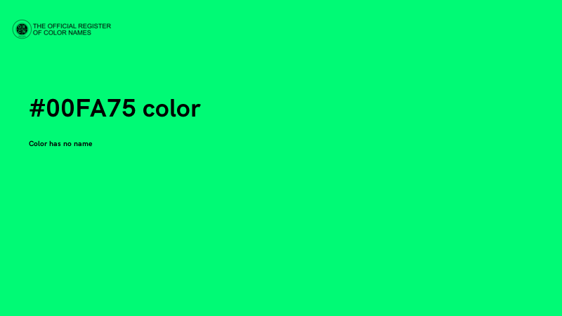 #00FA75 color image