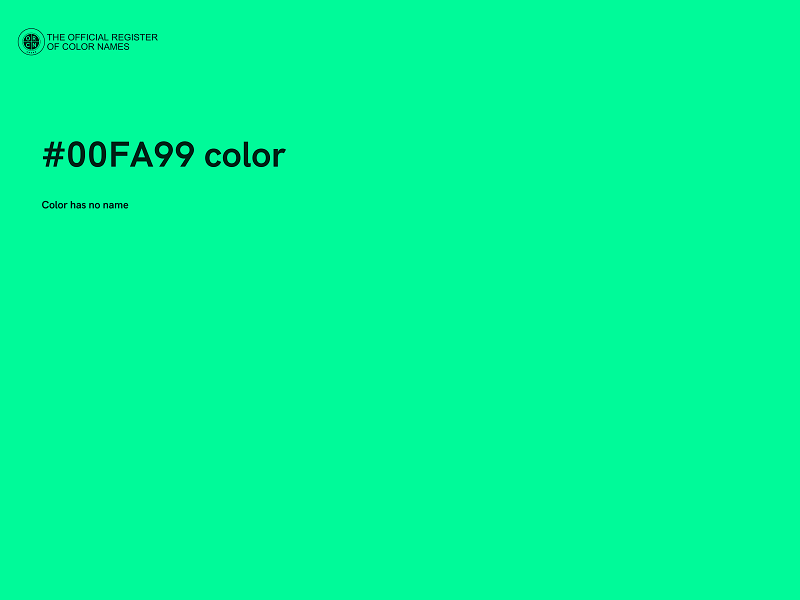 #00FA99 color image