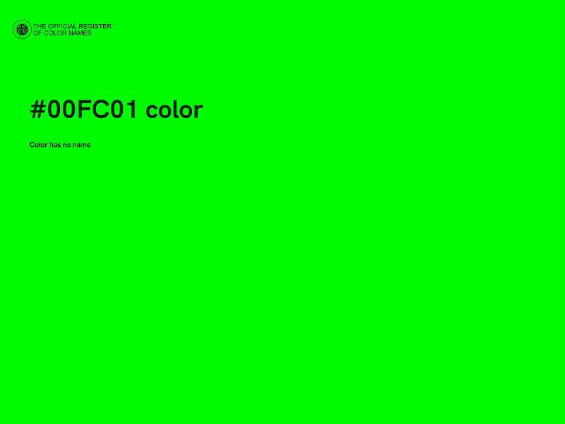 #00FC01 color image