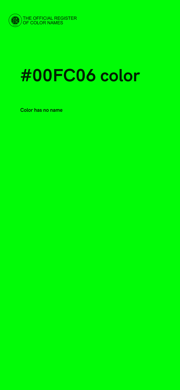#00FC06 color image