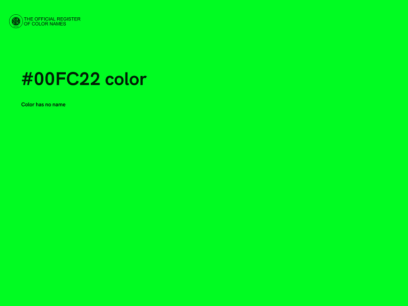 #00FC22 color image