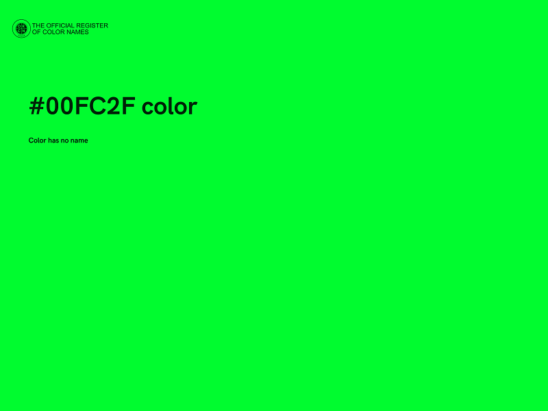 #00FC2F color image