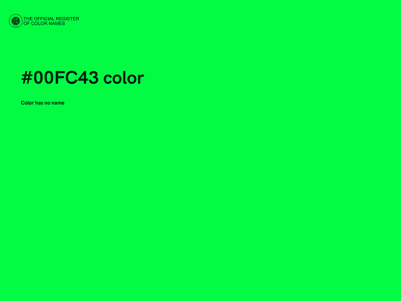 #00FC43 color image