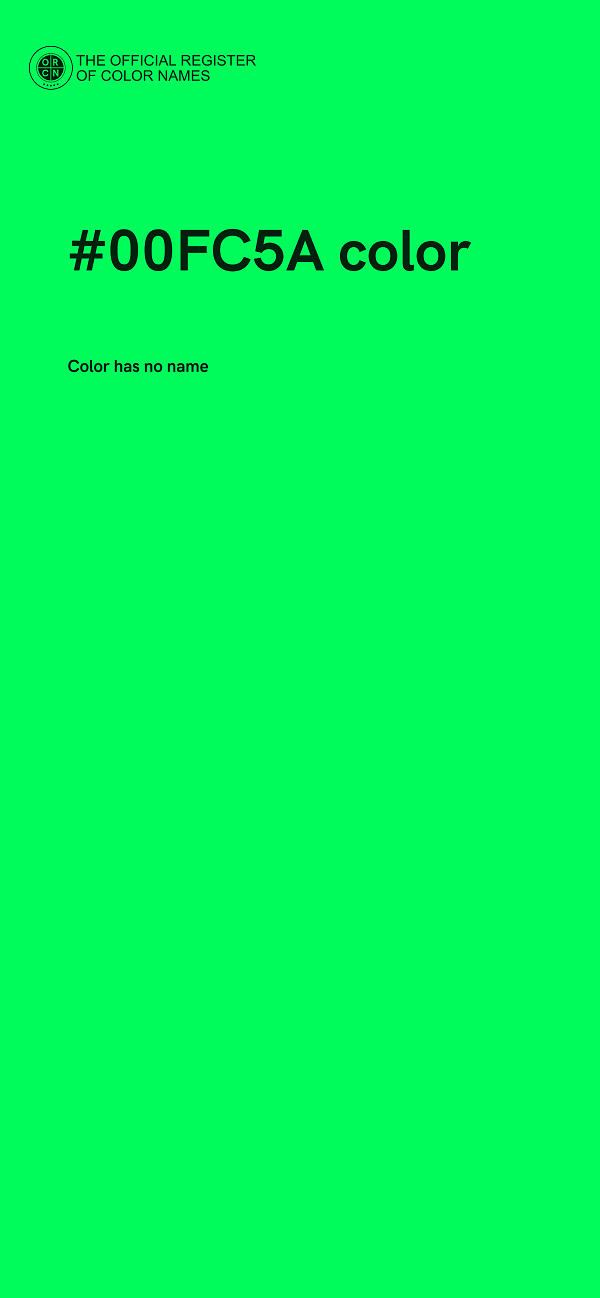 #00FC5A color image