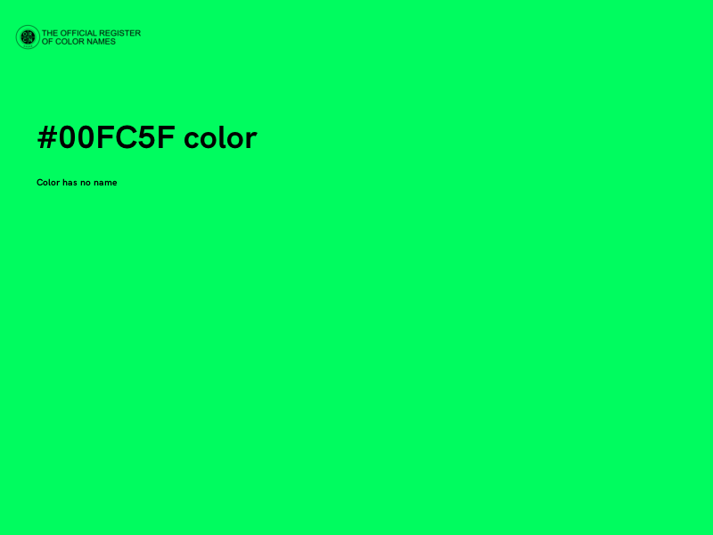 #00FC5F color image