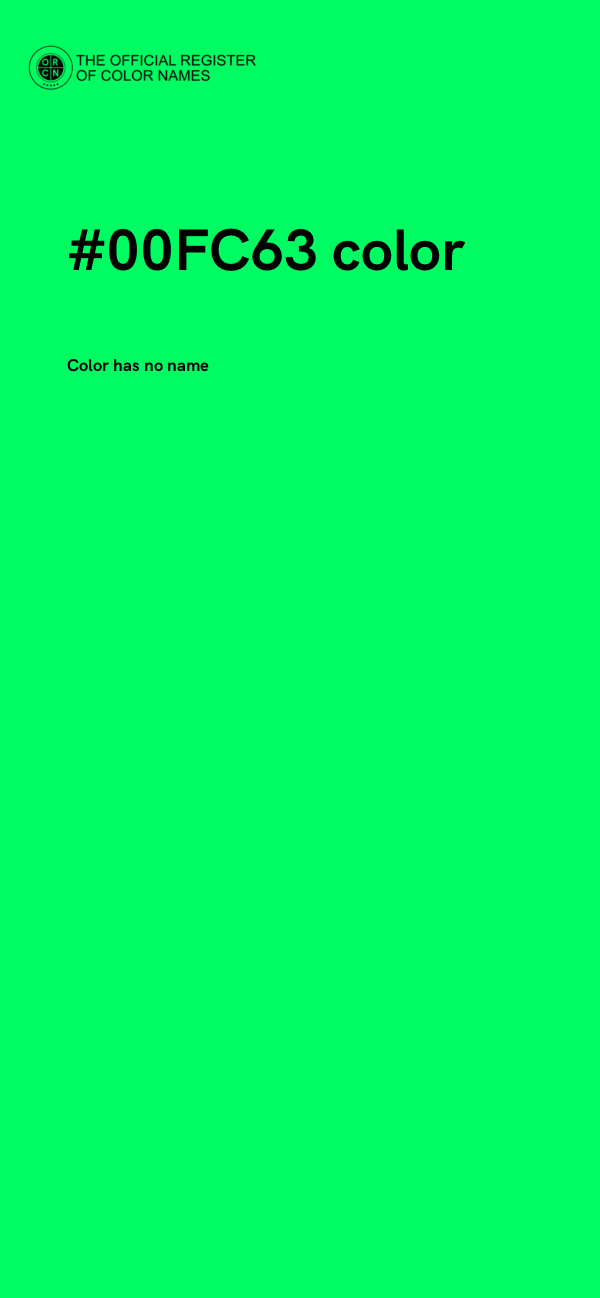 #00FC63 color image