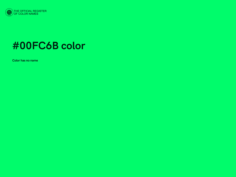 #00FC6B color image