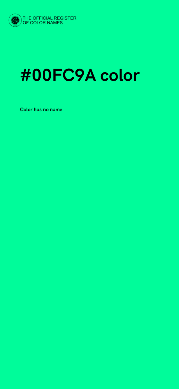 #00FC9A color image