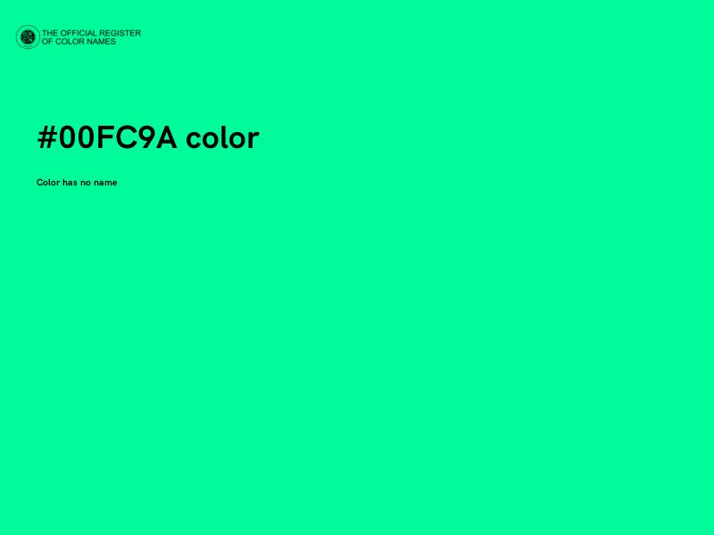 #00FC9A color image