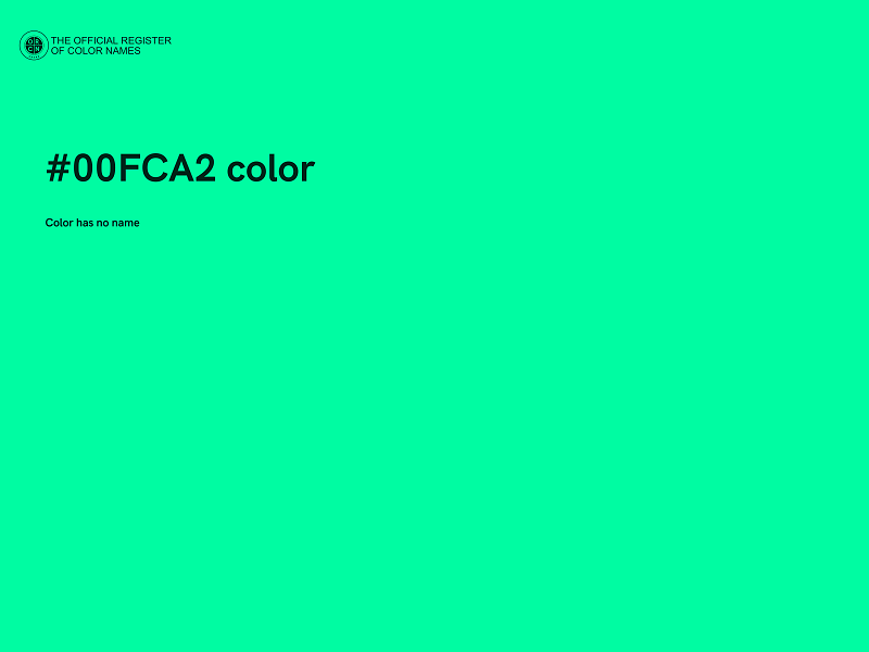 #00FCA2 color image