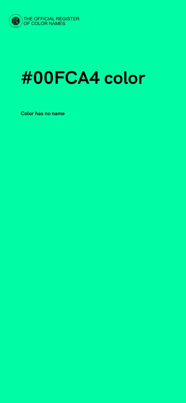 #00FCA4 color image