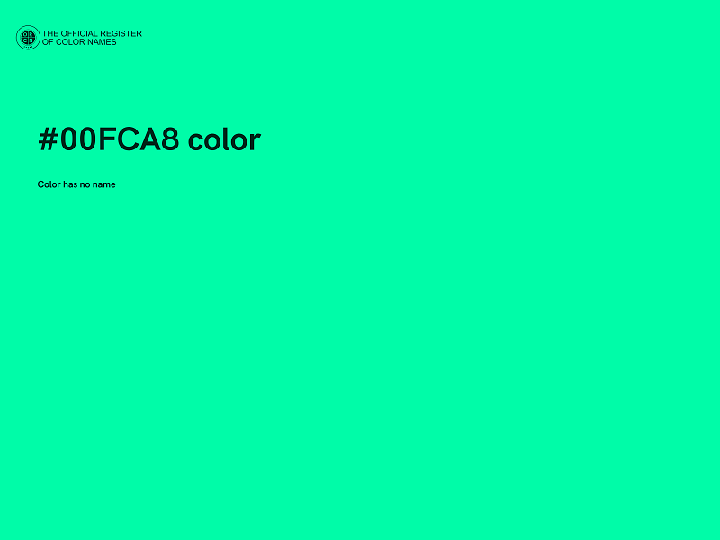 #00FCA8 color image
