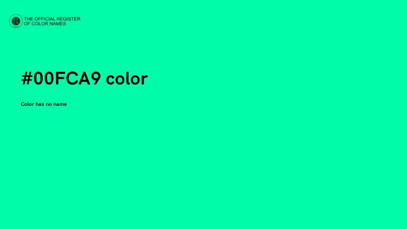 #00FCA9 color image