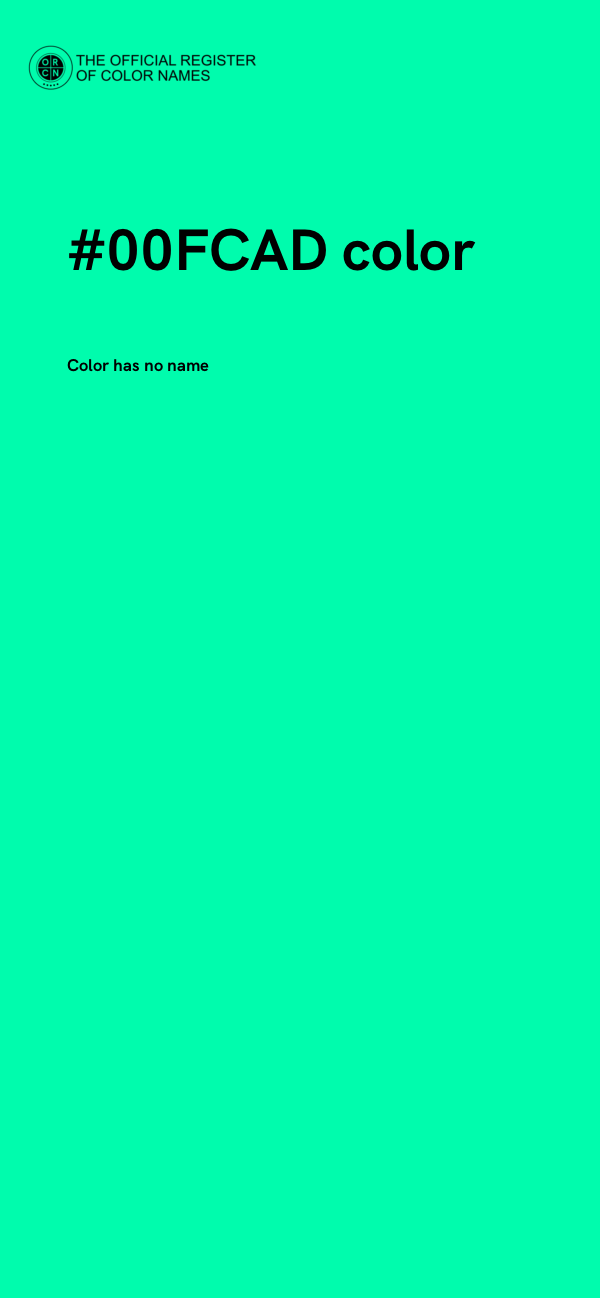 #00FCAD color image