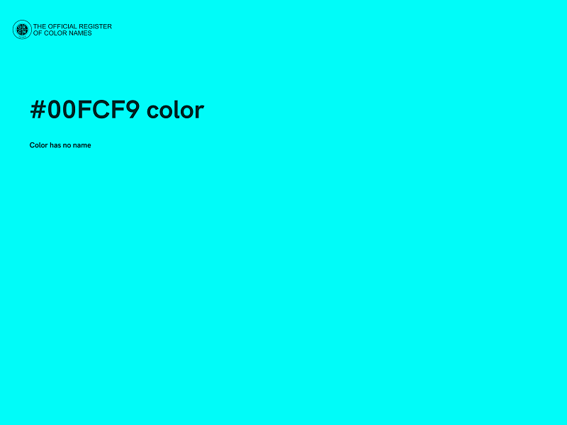 #00FCF9 color image